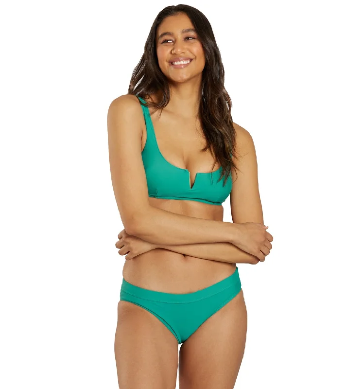 Sporti Active Hipster Workout Bikini Swim Bottom Jade Bold Color Swimsuit