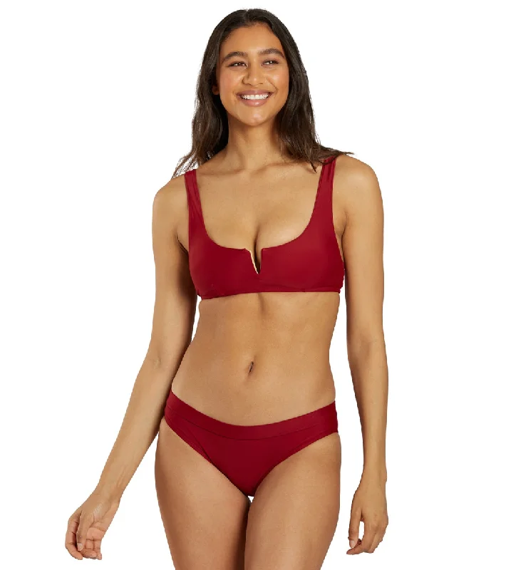 Sporti Active Hipster Workout Bikini Swim Bottom Nutmeg Vibrant Bikini Design