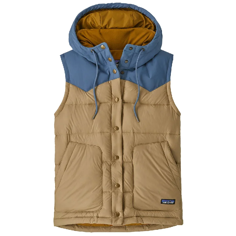 Patagonia Women's Bivy Down Hooded Vest Hoodie with Oversized Fit Loose Comfortable