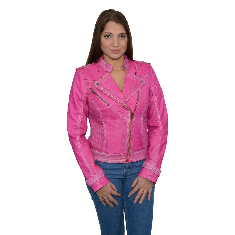 Women's Sheepskin Asymmetrical Moto Jacket w/ Studding Faux Fur Jacket Real Fur Jacket Shearling Jacket Women's Sheepskin Asymmetrical Moto Jacket w/ Studding Faux Fur Jacket Real Fur Jacket Shearling Jacket