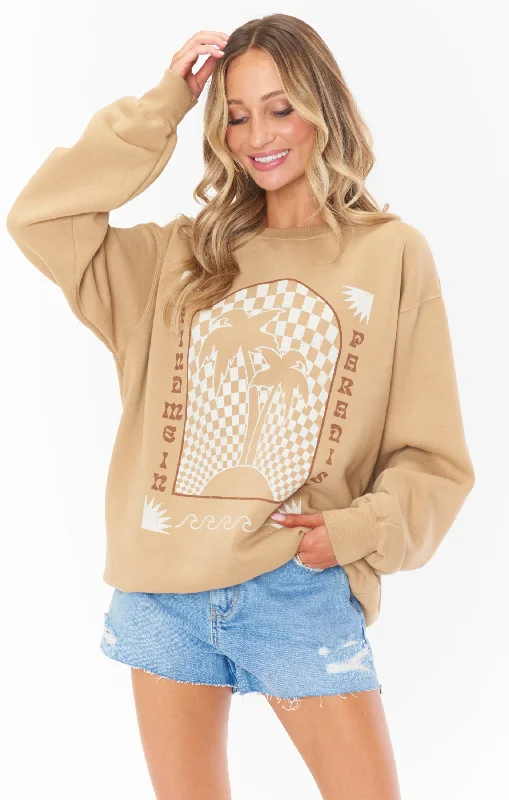 Stanley Sweatshirt ~ Paradise Graphic Hoodie with Pattern Geometric Abstract