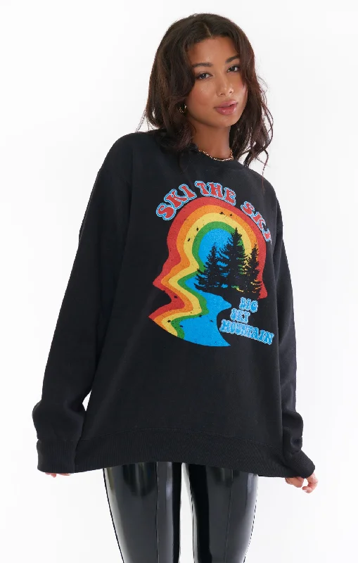 Stanley Sweatshirt ~ Ski The Sky Graphic Hoodie with Emblem Brand Identity