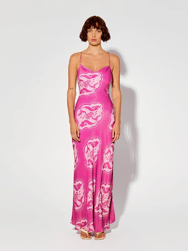 Isla Bias Maxi Dress Trendy Maxi Dress with Bow