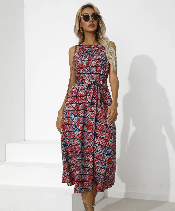 Klair Floral Smocked Maxi Dress Elegant Tiered Maxi Dress