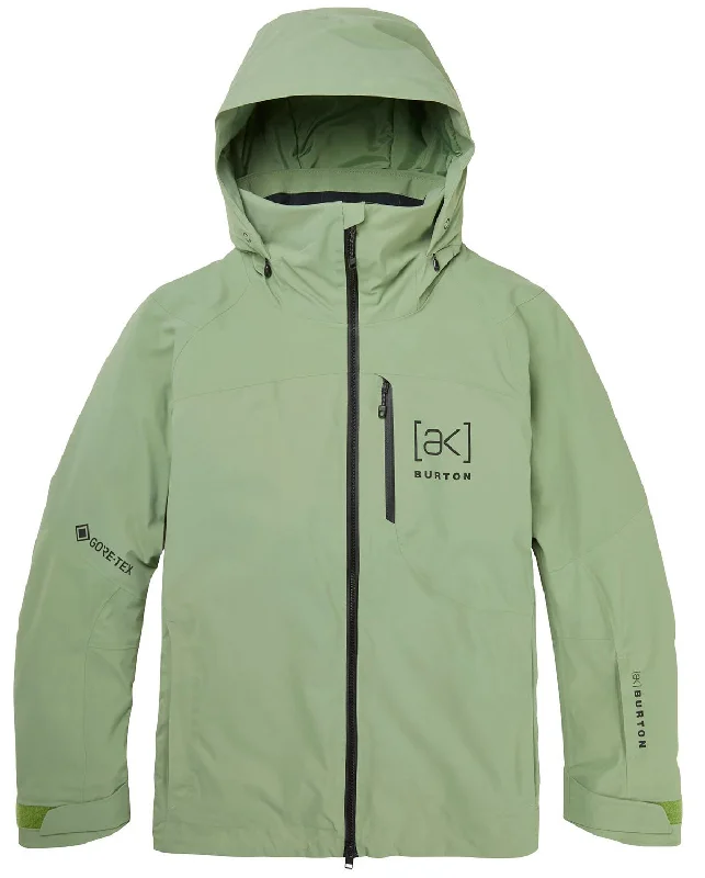 Burton [AK] Embark GORE-TEX Womens Jacket Hedge Green Bomber Jacket Anorak Windbreaker