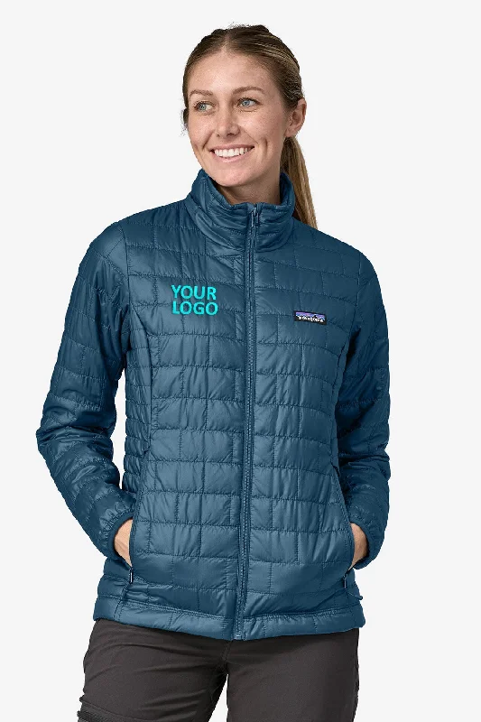 Patagonia Womens Custom Nano Puff Jackets, Lagom Blue Mesh Jacket Canvas Jacket Denim Jacket