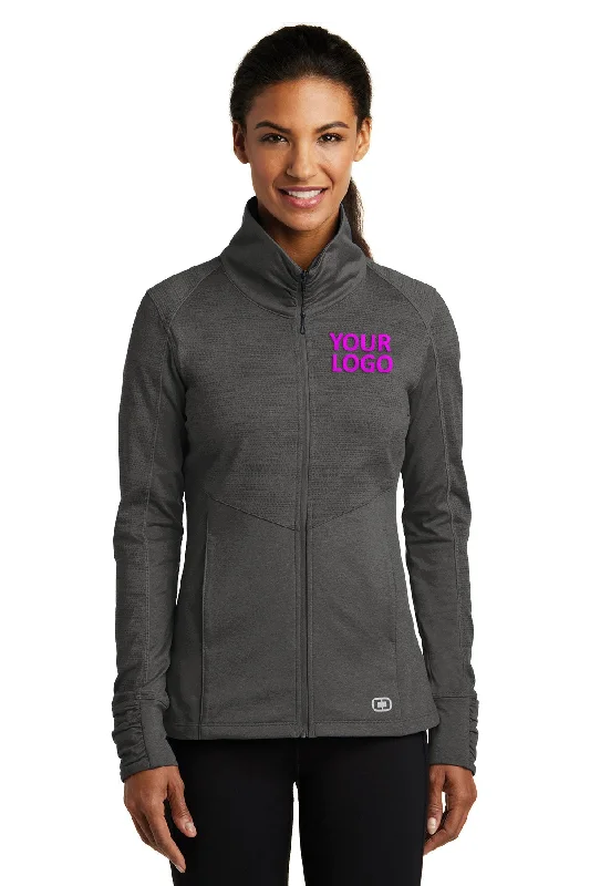 OGIO ENDURANCE Ladies Sonar Custom Jackets, Blacktop Heather Insulated Jacket Fitted Jacket Loose Jacket