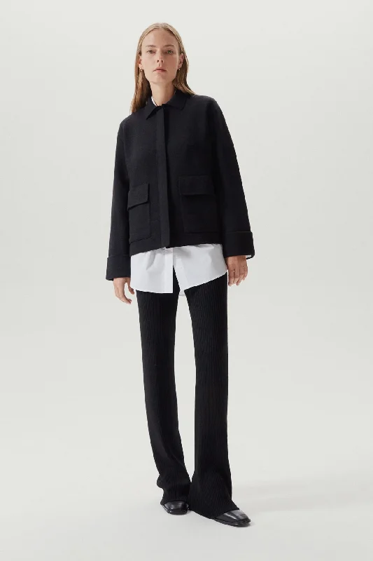 The Merino Wool Jacket One-Shoulder Jacket Off-the-Shoulder Jacket Asymmetrical Jacket