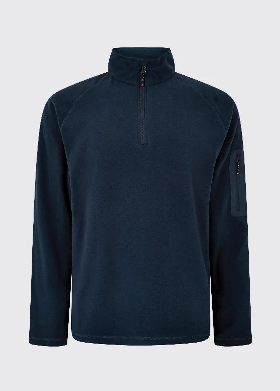 Valencia Unisex Quarter-zip Fleece Jacket - Navy Lace Jacket Ribbed Jacket Sequined Jacket