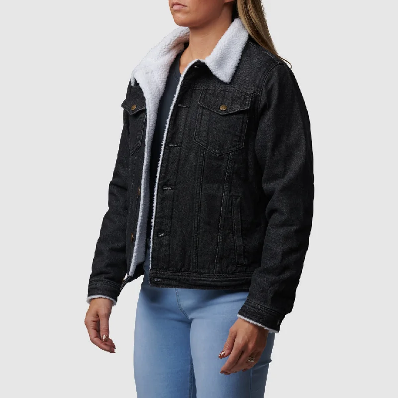 Women's Pioneer Jacket (Black) Fitted Jacket Loose Jacket Oversized Jacket