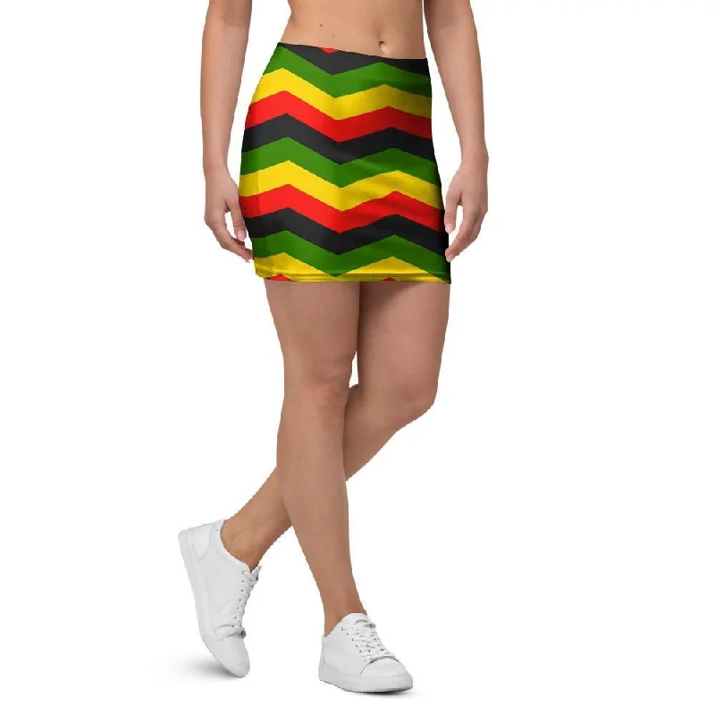 Jamaica Reggae Rasta Mini Skirt vintage skirt charm