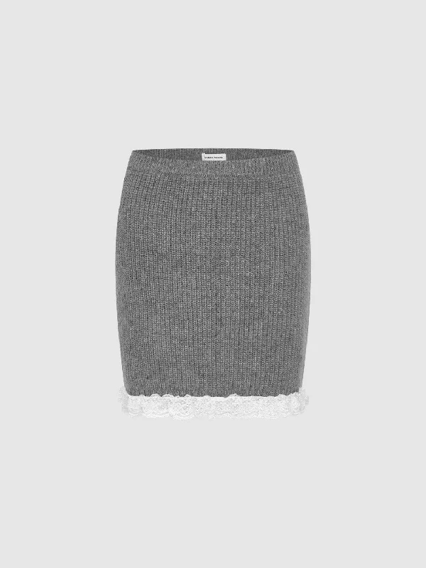 Knitted Skirts silk skirt elegant