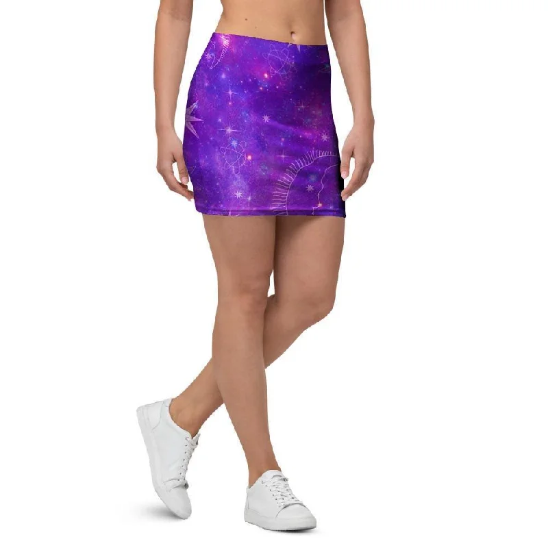 Luna Galaxy Space Mini Skirt cashmere skirt soft