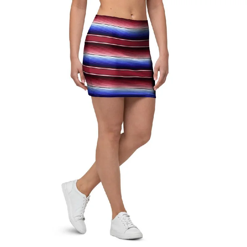 Mexican Baja Print Mini Skirt velvet skirt sumptuous