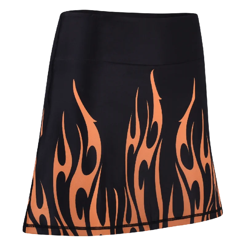 I'm On Fire Ladies Active SKORT by ReadyGOLF chiffon skirt delicate